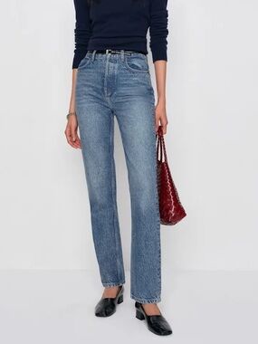 Reformation Cynthia High-Rise Straight Jeans Size 26
